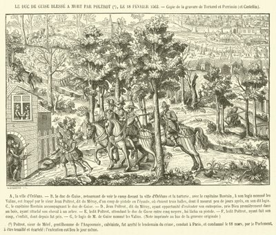 Der tödlich verwundete Herzog von Guise von French School