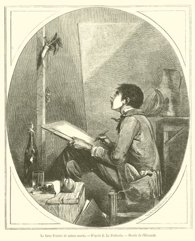 Der zukünftige Stilllebenmaler von French School