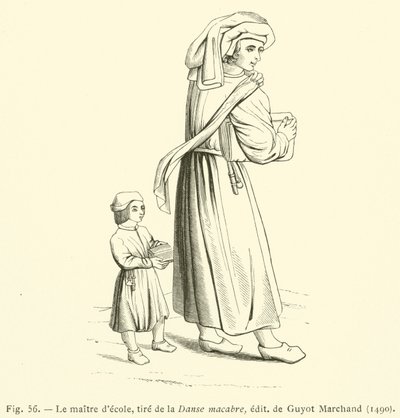 Lehrer, aus der Danse macabre von French School