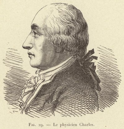 Der Physiker Charles (Gravur) von French School
