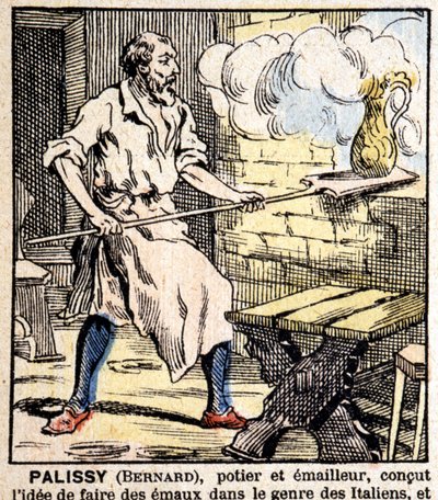 Der Töpfer und Emailleur Bernard Palissy - Epinal-Bild, hrsg. Pellerin von French School