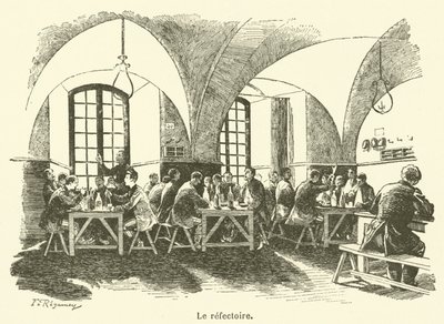 Der Speisesaal (Gravur) von French School