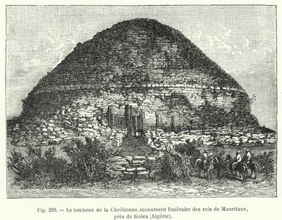 Das Grab der Christin, Grabdenkmal der Könige von Mauretanien, nahe Kolea, Algerien von French School