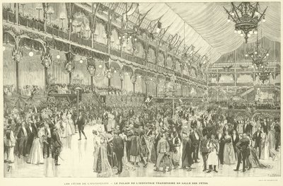 Die Feste der Ausstellung, Der Palast der Industrie verwandelt in einen Festsaal von French School