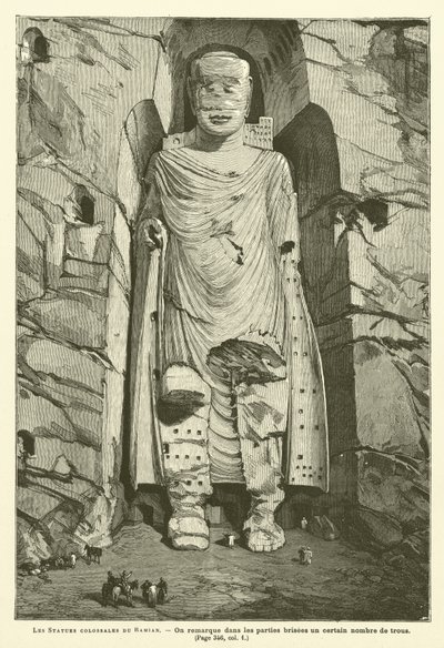 Die kolossalen Statuen von Bamiyan von French School