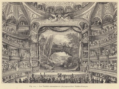 Die amüsanten Varietés im Jahr 1789, heute Théâtre-Français von French School