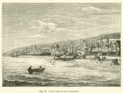 Die Seebäder in Trouville von French School