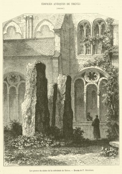 Die Steine des Kreuzgangs der Kathedrale von Trier von French School