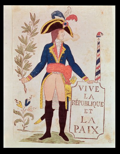 Es lebe die Republik und der Frieden, ca. 1795-99 von French School