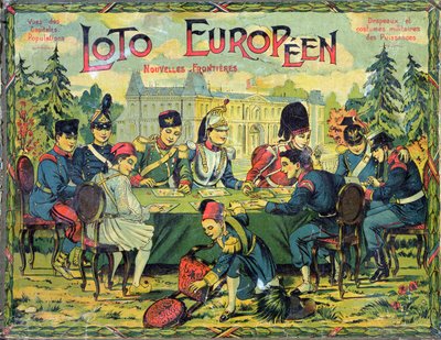Loto Europeen, französische Version des Lotto-Spiels für Kinder, ca. 1900 von French School