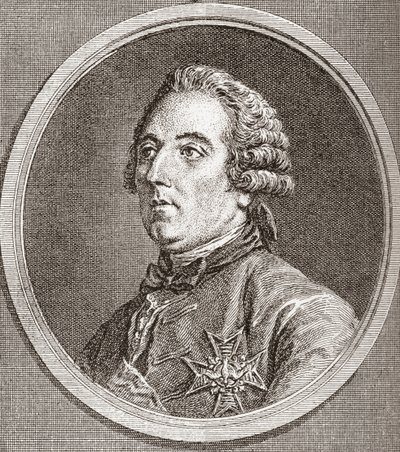 Louis César de La Baume Le Blanc, Herzog von Vaujours, Herzog von La Vallière, 1708-1780. Französischer Adliger, Bibliophiler und Militärmann. Aus 
