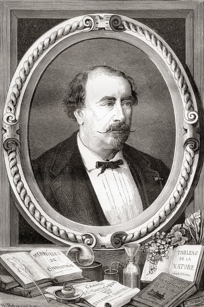 Louis Figuier, französischer Wissenschaftler und Schriftsteller, aus Les Merveilles de la Science, veröffentlicht 1870 von French School