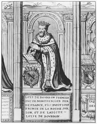 Louis II. von Bourbon, Herzog von Montpensier (Litho) von French School