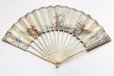 Louis XVI Fächer, letztes Viertel des 18. Jahrhunderts von French School
