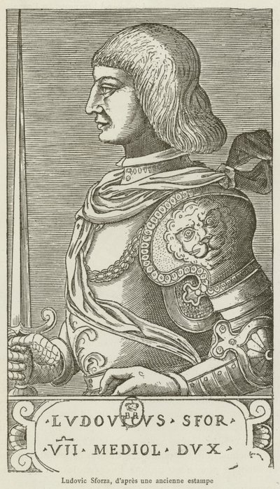 Ludovico Sforza (Stich) von French School