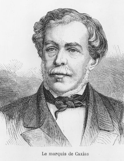 Luís Alves de Lima e Silva, Herzog von Caxias (Gravur) von French School
