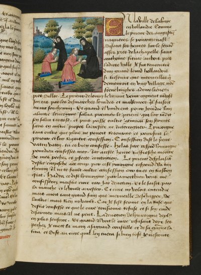 MS Hunter 252 016r Seite aus Cent Nouvelles Nouvelles, ca. 1461-62 von French School