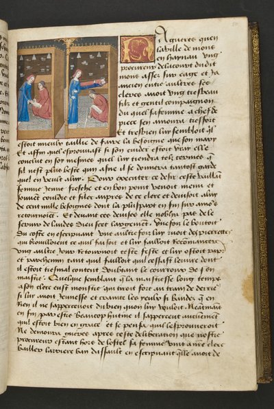 Seite aus Cent Nouvelles Nouvelles, ca. 1461-62 von French School