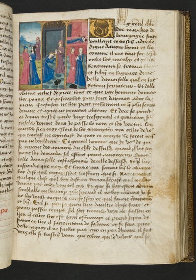 Seite aus Cent Nouvelles Nouvelles, ca. 1461-62 von French School