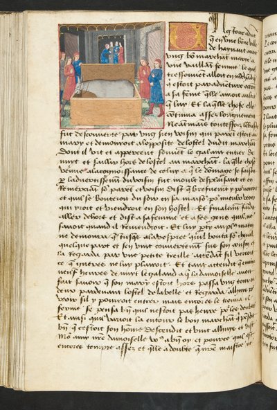 Seite aus Cent Nouvelles Nouvelles, ca. 1461-62 von French School