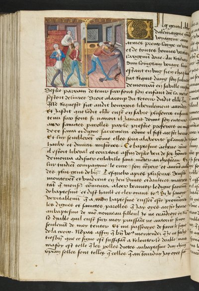 Seite aus Cent Nouvelles Nouvelles, c.1461-62 von French School