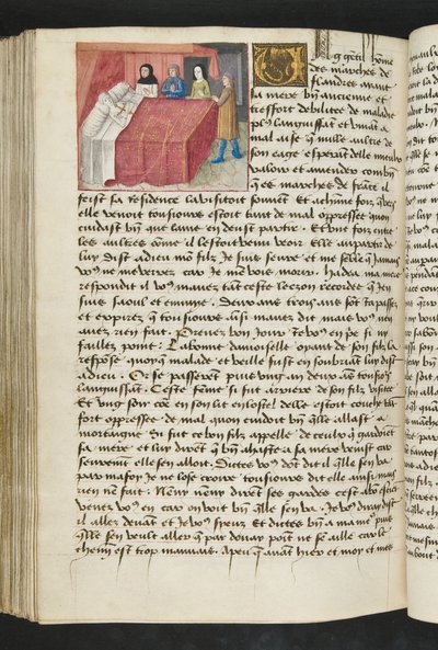 Seite aus Cent Nouvelles Nouvelles, c.1461-62 von French School
