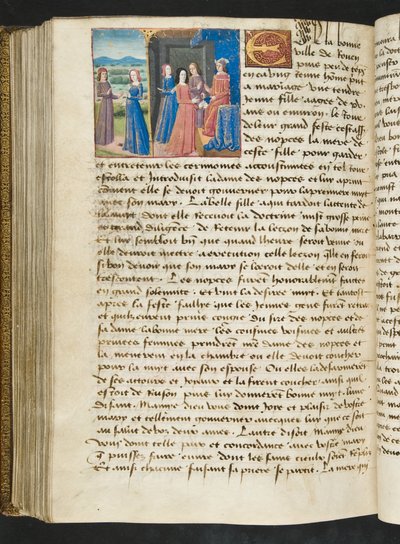 Seite aus Cent Nouvelles Nouvelles, c.1461-62 von French School