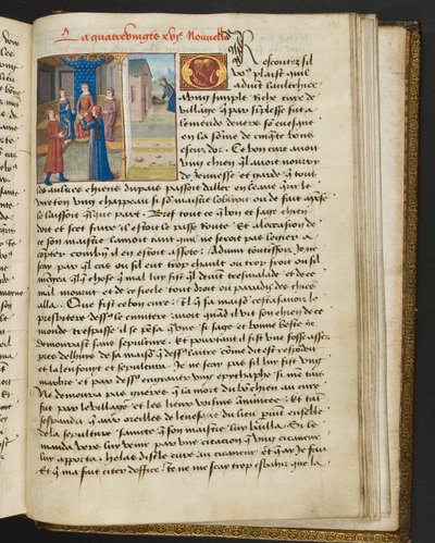 Seite aus Cent Nouvelles Nouvelles, c.1461-62 von French School