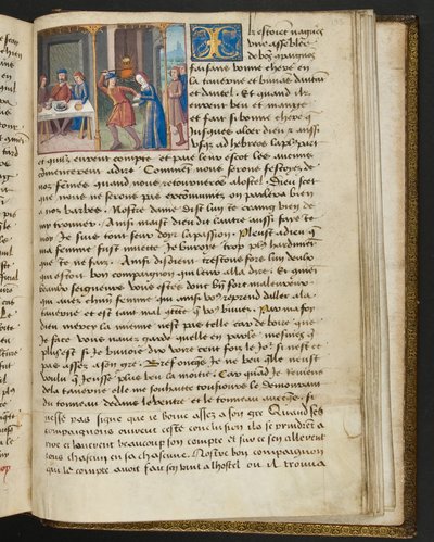 Seite aus Cent Nouvelles Nouvelles, c.1461-62 von French School