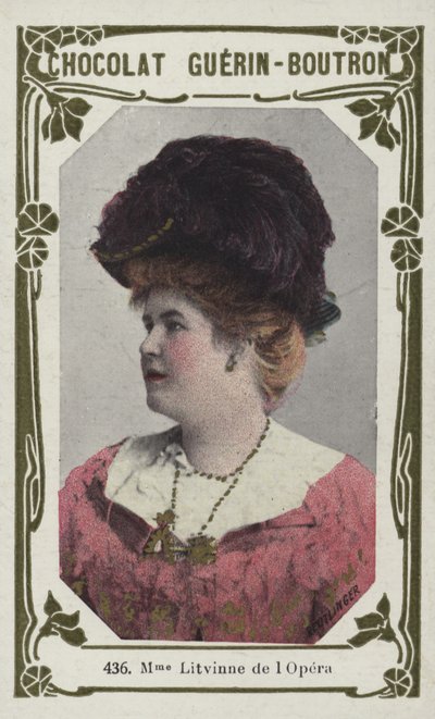 Madame Litvinne, von der Oper von French School