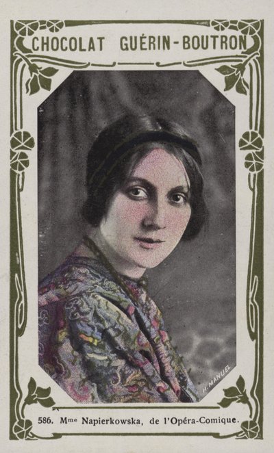 Madame Napierkowska, von der Opéra-Comique von French School