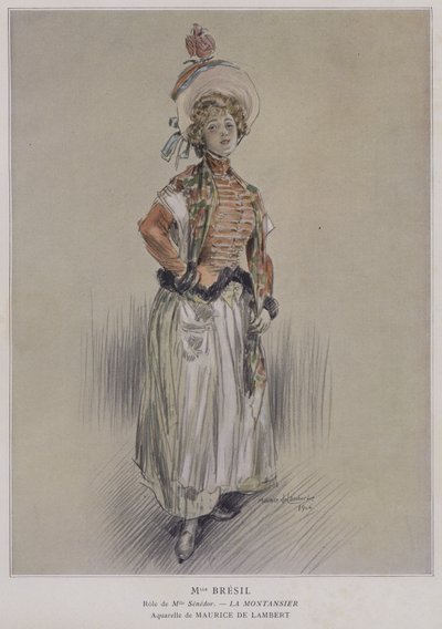 Mademoiselle Bresil als Mademoiselle Senedor in La Montansier von French School