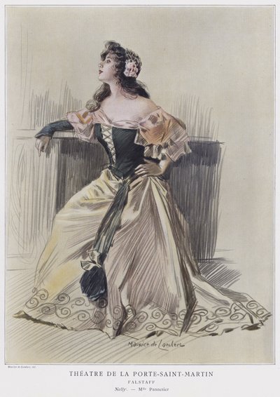 Mademoiselle Pannetier als Nelly in Falstaff von French School
