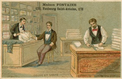 Maison Fontaine Handelskarte von French School