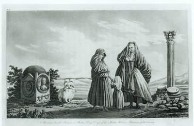 Maltesische Frauen, aus Ancient and Modern Malta von Pierre Marie Louis de Boisgelin de Kerdu, veröffentlicht 1805 von French School