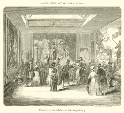 Manufaktur der Gobelins, Ausstellungssaal von French School