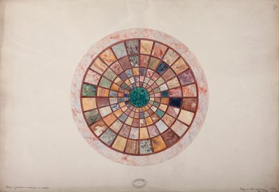 Marmormosaik auf dem Sockel für Prinzessin Elisa, ca. 1900-20 von French School