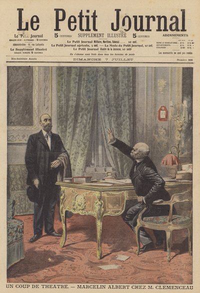 Marcelin Albert trifft den französischen Premierminister Georges Clemenceau von French School