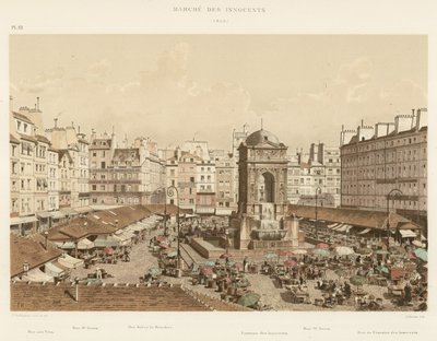 Markt der Unschuldigen, 1855 von French School