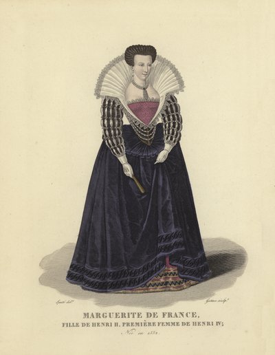 Margarete von Frankreich, Tochter von König Heinrich II. von Frankreich und erste Ehefrau von König Heinrich IV. von Frankreich von French School