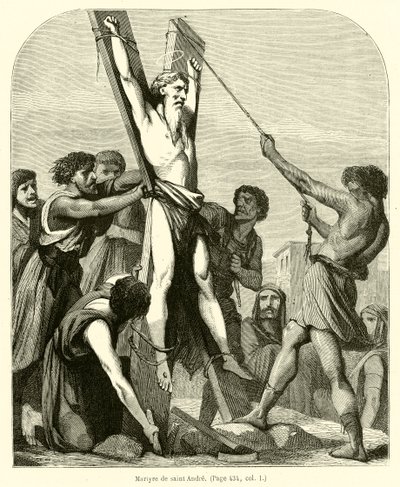 Martyrium des heiligen Andreas von French School