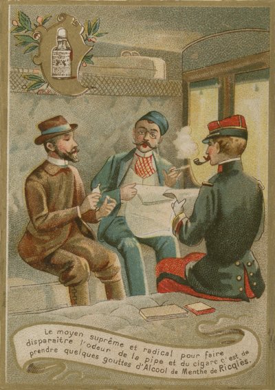 Menthe de Ricqles, Handelskarte von French School