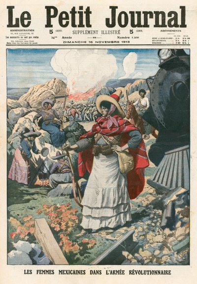 Mexikanische Frauen in der Revolutionsarmee von French School
