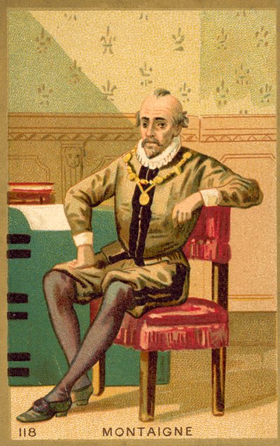 Michel de Montaigne, französischer Schriftsteller und Philosoph von French School