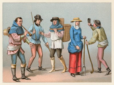 Kostüme des Mittelalters von French School