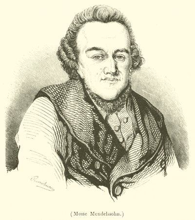 Moses Mendelssohn von French School