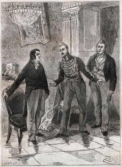 Julimonarchie - November 1834 - Adolphe Thiers (1797-1897) beim Herzog von Orléans Louis Philippe I. (1773-1850) von French School