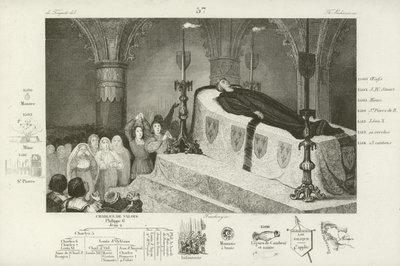 Trauer um den Tod von Ludwig XII. von Frankreich, 1515 von French School