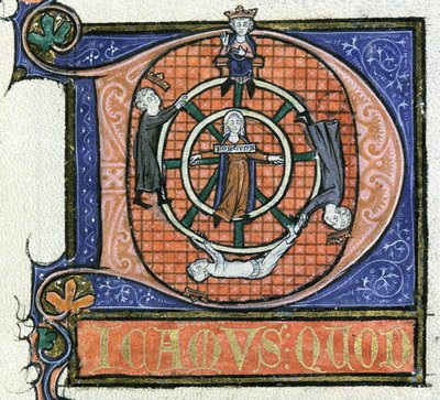 Ms 3469 fol.38 Das Rad des Schicksals, aus der 