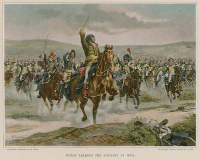 Murat führt die Kavallerie bei Jena von French School